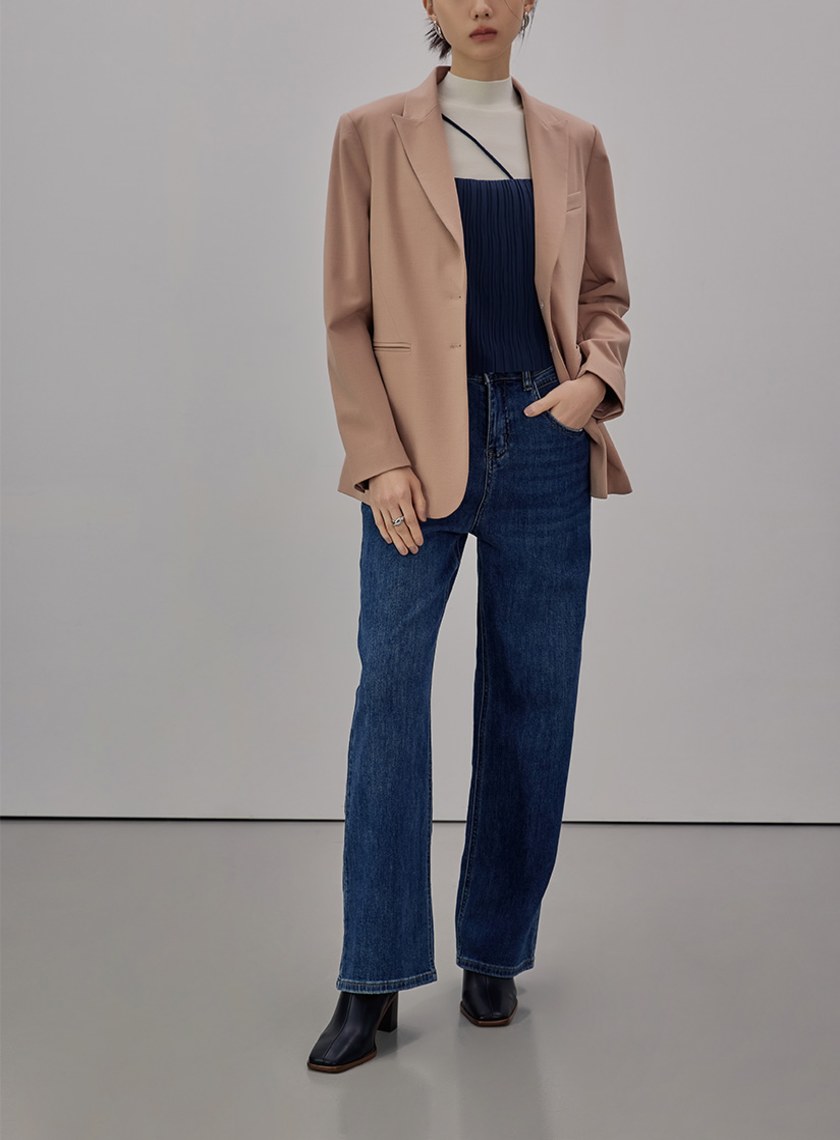 經典劍領細節西裝外套